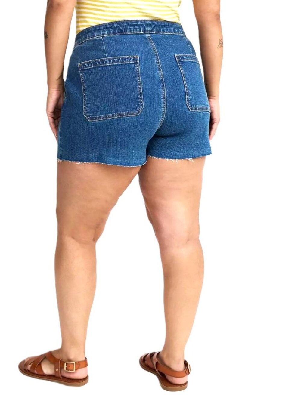 TORRID Mid-Rise Vintage Stretch Denim Skort. Plus Size 24 - Picture 10 of 15